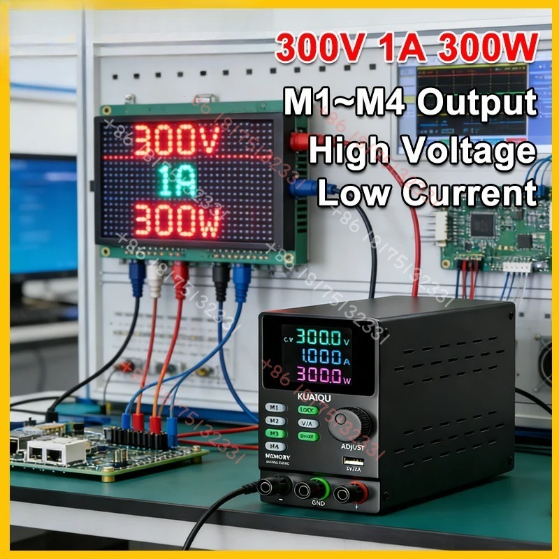 Switching Dc Power Supply 300V 1A - Alimentatore DC Regolabile KUAIQU 300V 1A