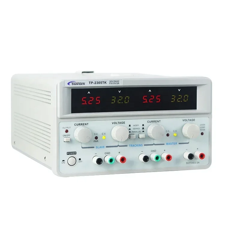 Dual Channel Linear Power Supply 30V 5A - 2026/Twintex TP-2305E Alimentatore DC a Doppio