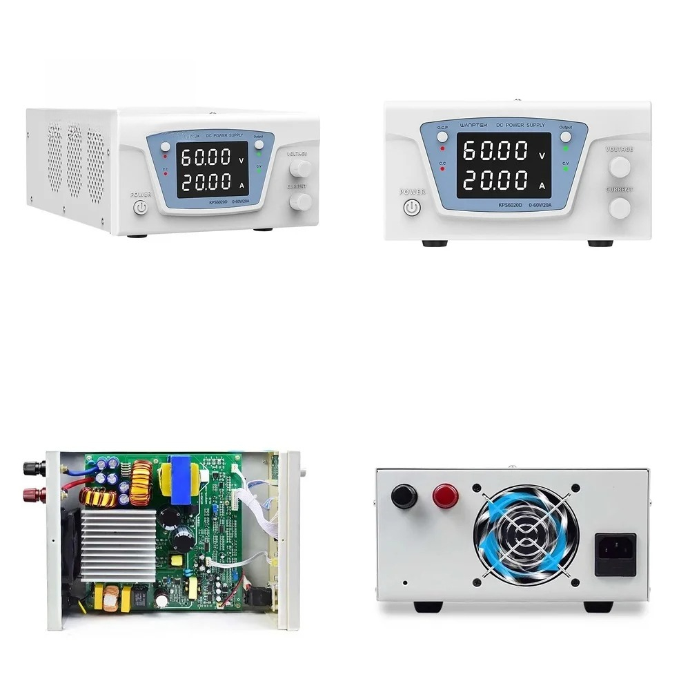 High Power 60V 20A Bench Power Supply - Alimentatore DC a Doppio Display LED
