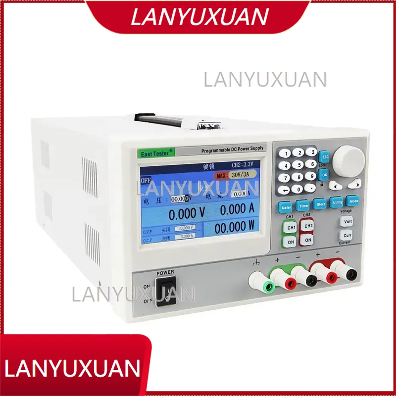 Dual Channel Linear Power Supply 30V 5A - Alimentatore Lineare Programmabile ET ET3721 Industriale