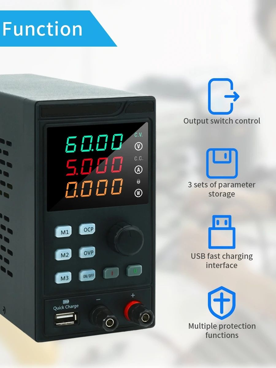 MYAMI 30V 32V 10A con USB/RS48 - Programmable Dc Power Supply 60V 10A recensione e prezzo